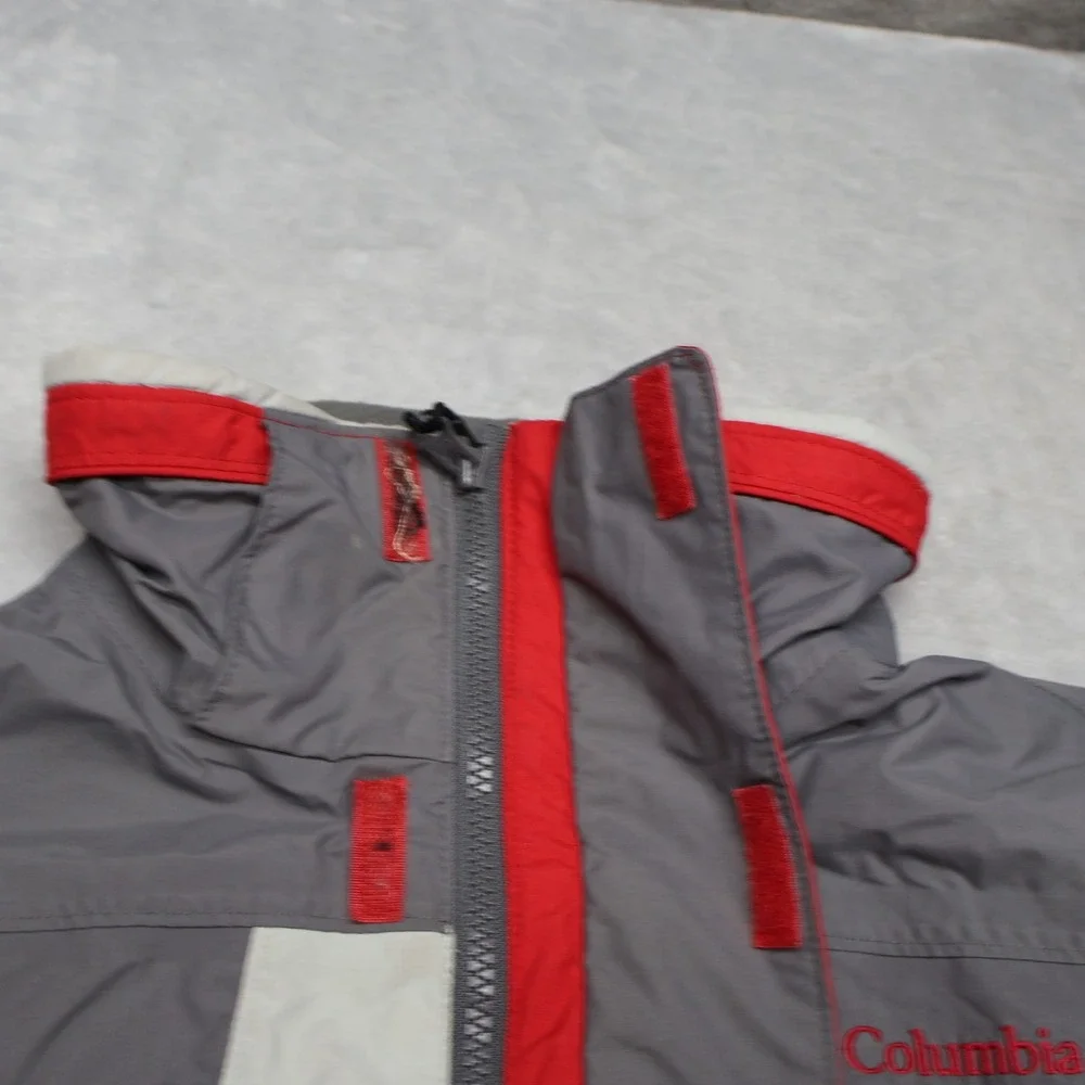 Columbia Jacket Youth 14/16 Red Bugaboo Waterproof Wind Rain Hiking 3in1 Shell